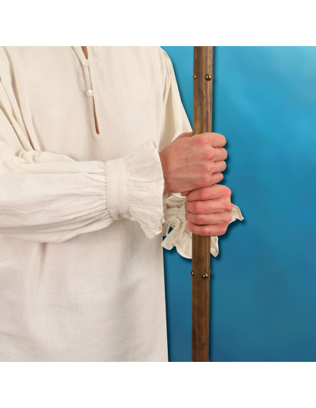 Camisa do Senhor Feudal costurada à mão