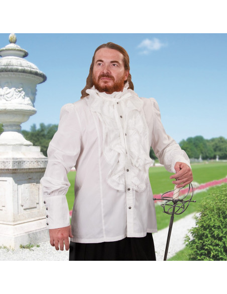 Camisa renascentista com babados