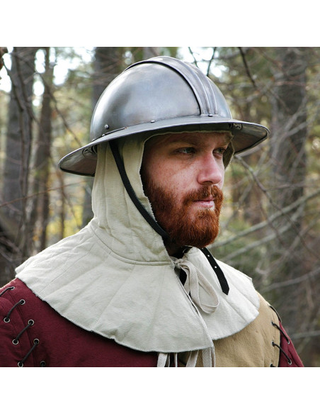 Touca acolchoada de algodão