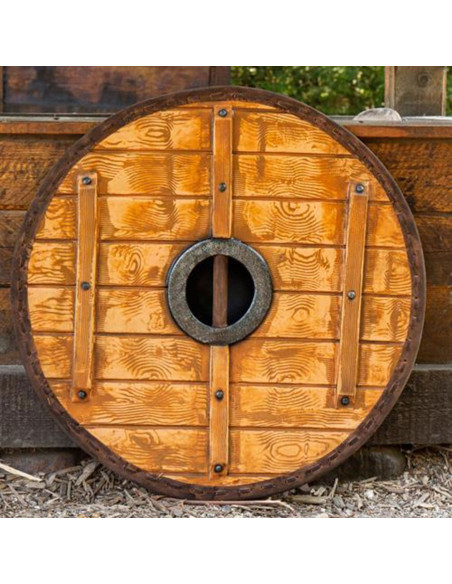 Escudo Celta Thegn Azul-Branco em...