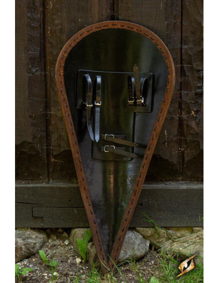 Escudo Norman Branco-Azul em látex,...