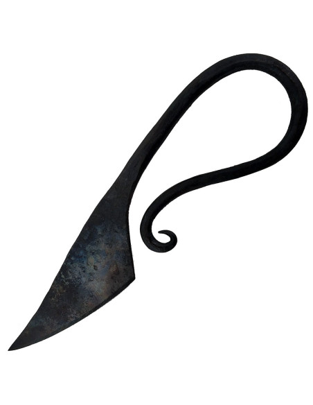 Faca medieval forjada à mão