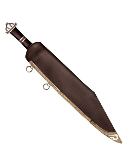 Espada Longa Sax Germânica, Aço Damasco