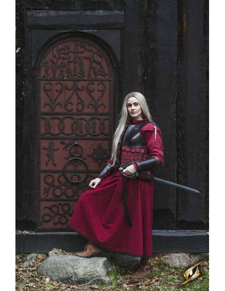 Braçadeiras Guerreiras Pretas/Vermelhas