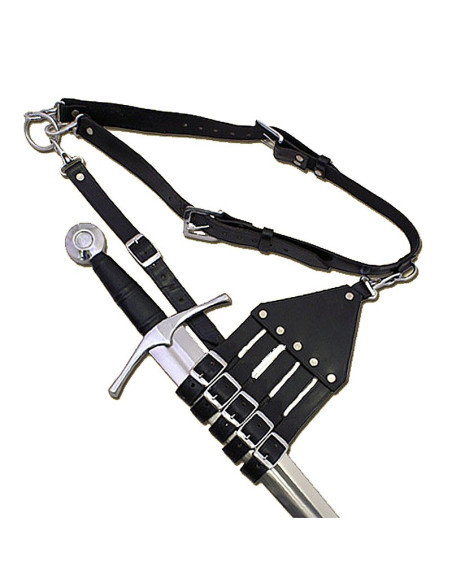 Cinto com baldric para espadas,...