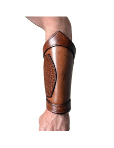 Pulseiras celtas de couro ajustáveis para LARP, casal