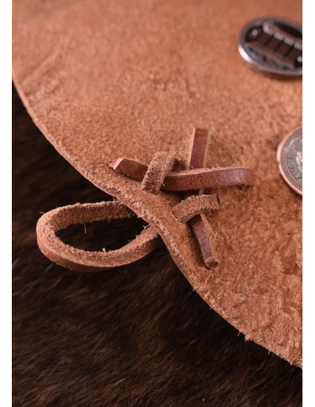 Bolsa medieval reversível, couro bovino