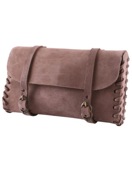 Bolsa medieval com duas fivelas