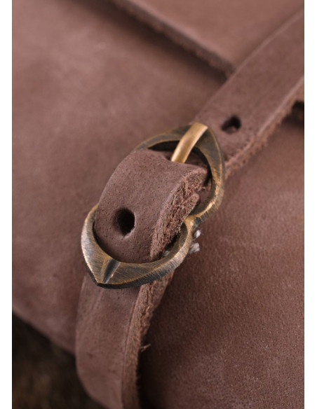 Bolsa medieval com duas fivelas