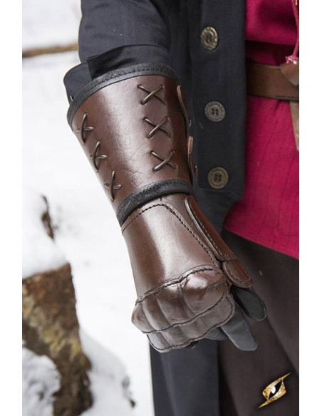 Manopla de couro, braço direito (1...