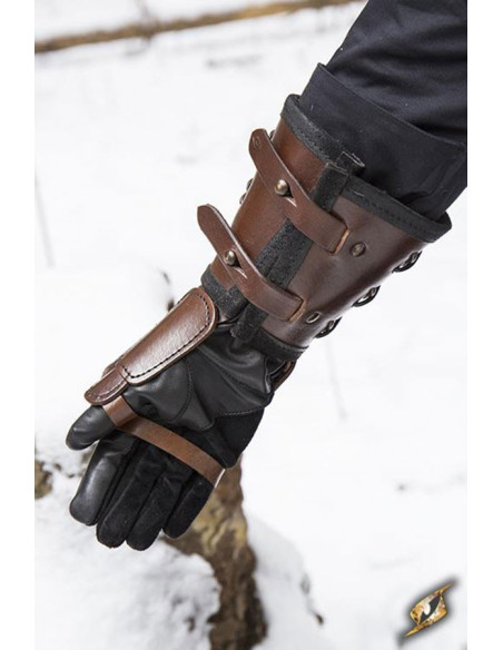 Manopla de couro, braço direito (1...