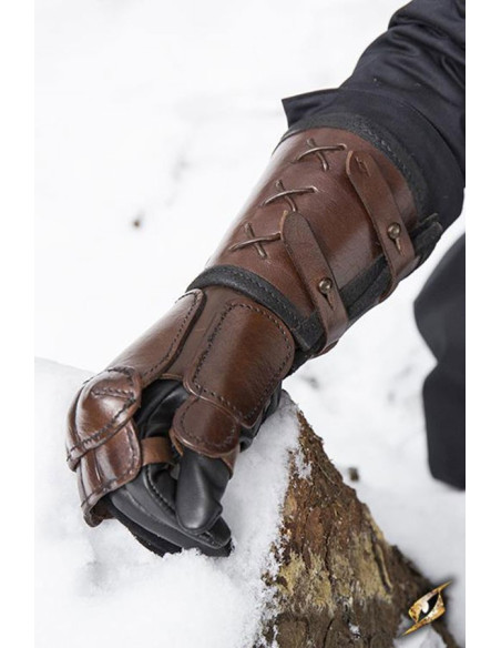 Manopla de couro, braço direito (1...