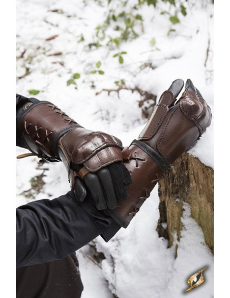 Manopla de couro, braço direito (1...