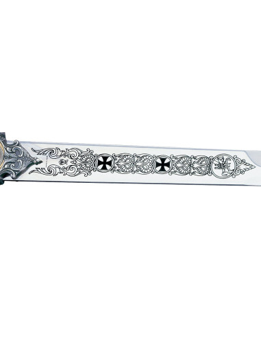 Espada dos Templários em Prata