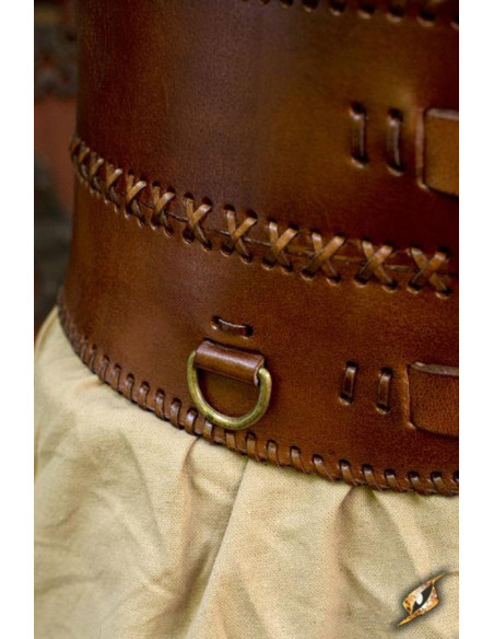 Cinto medieval largo, fecho duplo