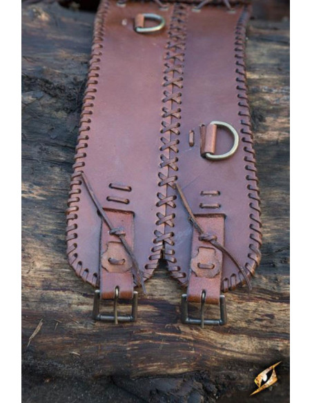 Cinto medieval largo, fecho duplo