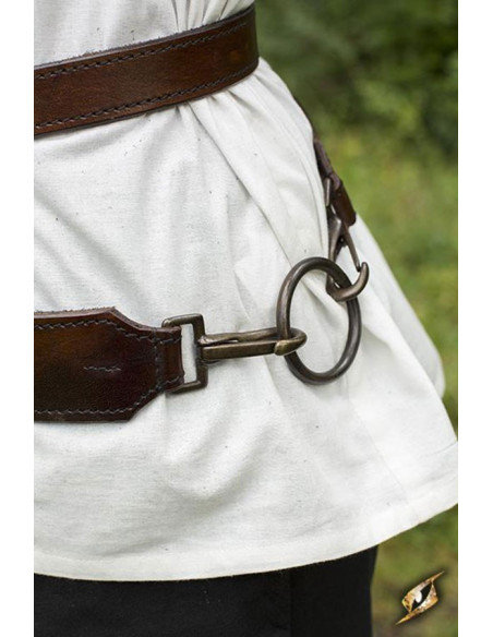 Cinto medieval duplo com baldric