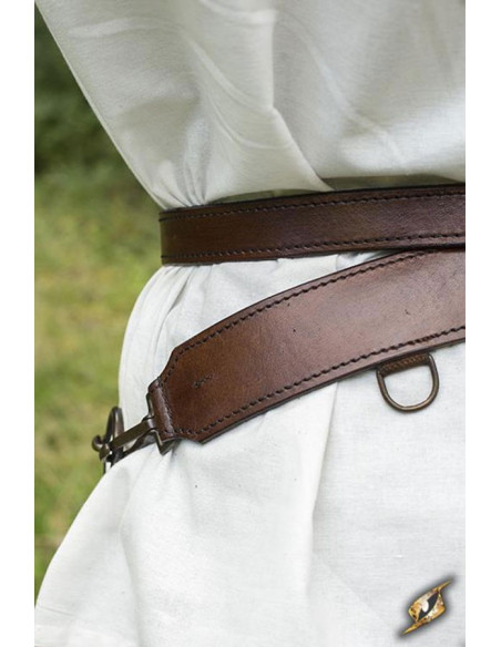 Cinto medieval duplo com baldric