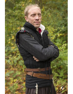 Cinto medieval trançado com baldric