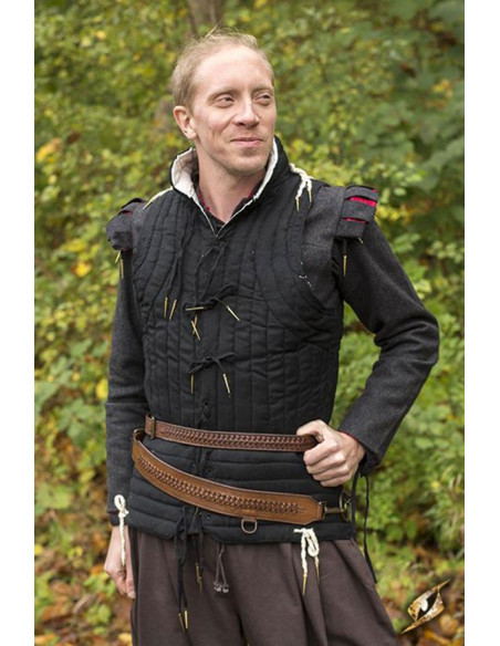 Cinto medieval trançado com baldric