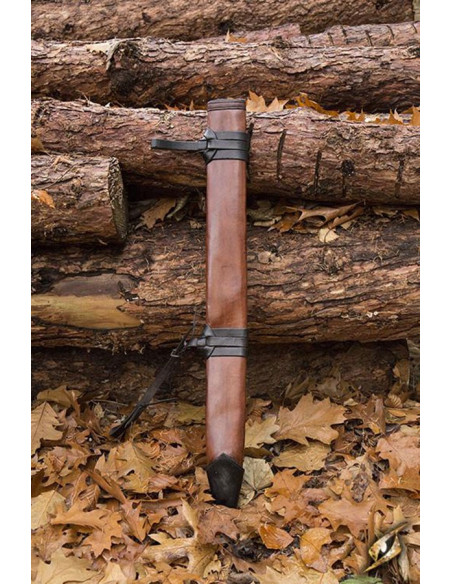 Bainha de couro longa, mão esquerda