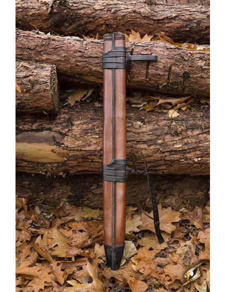 Bainha de couro longa, mão esquerda