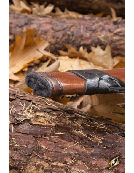 Bainha de couro longa, mão esquerda