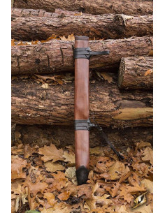 Bainha de couro longa, mão direita