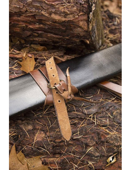 Bainha de couro longa, mão direita