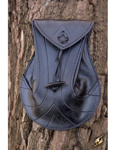 Bolsa de couro Elven preta