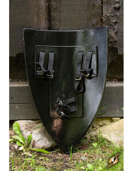 Escudo LARP Crusaders, acabamento em...