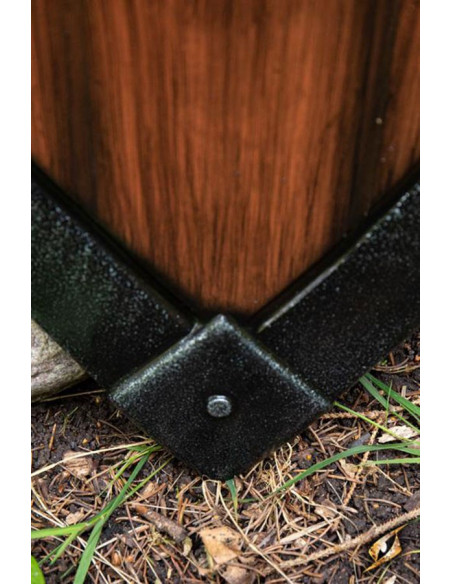 Escudo LARP Crusaders, acabamento em...