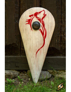 Escudo Norman Lobo Vermelho