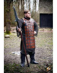 Brigantino longo medieval de couro 2