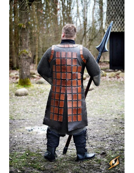 Brigantino longo medieval de couro