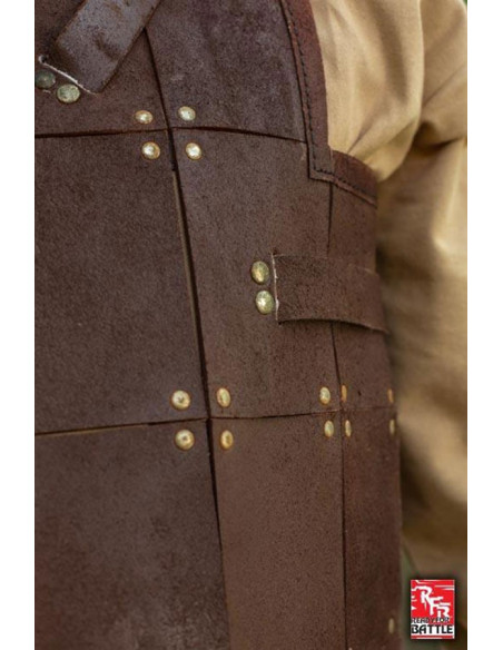 Armadura de guerreiro medieval, couro