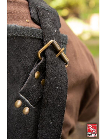 Armadura viking em couro preto