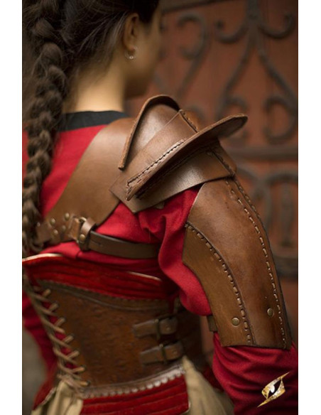 Protetor de ombro de couro