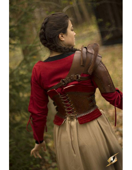 Protetor de ombro de couro