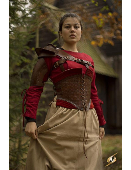 Protetor de ombro de couro