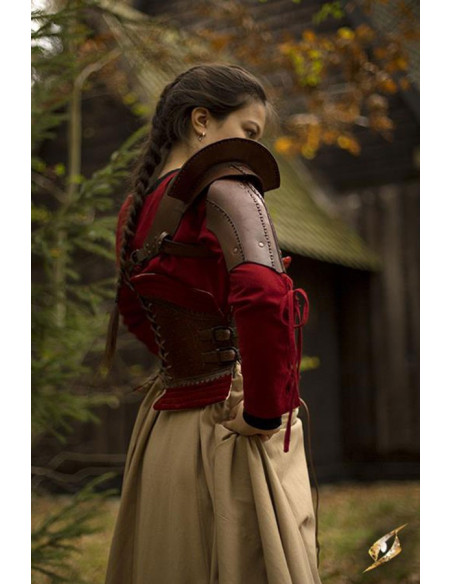 Protetor de ombro de couro