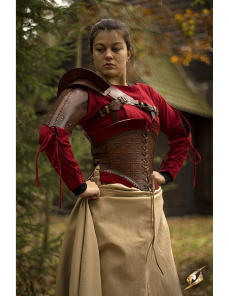 Protetor de ombro de couro