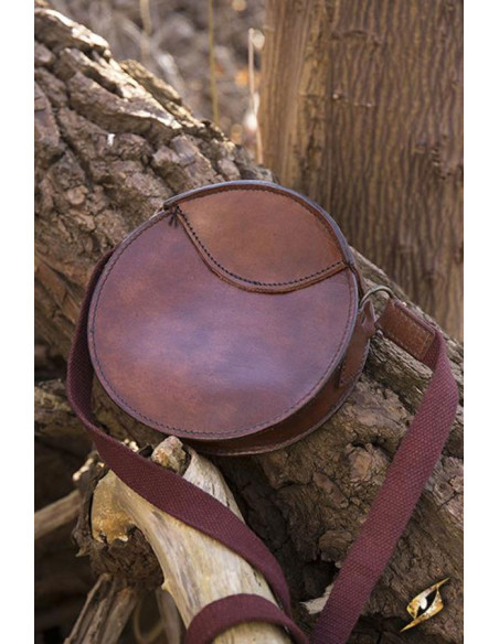 Bolsa medieval redonda com alça