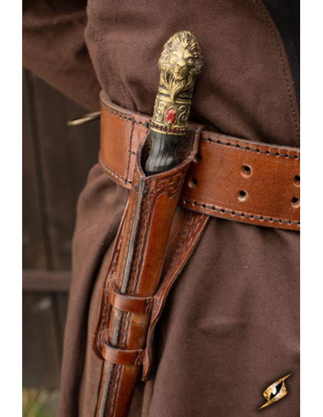 Bainha com baldric para varinhas mágicas