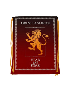 Mochila com cordão House Lannister Game of Thrones (34x42...