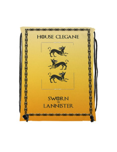 Mochila com cordão House Clegane Game of Thrones (34x42...