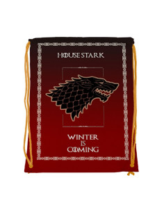 Mochila de corda House Stark de Game of Thrones (34x42 cms.)
