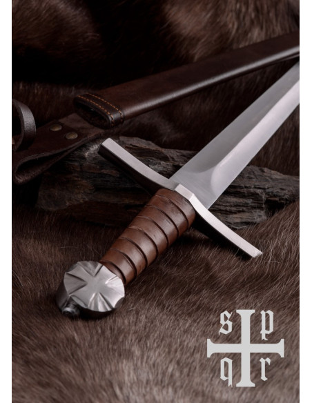 Adaga de combate templária, com bainha