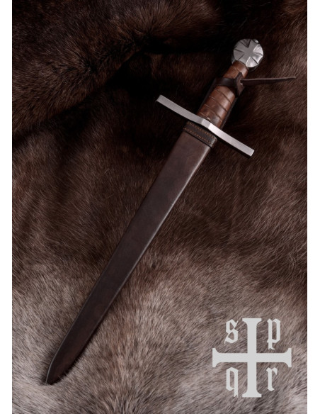 Adaga de combate templária, com bainha