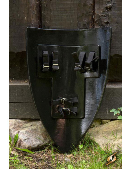 Escudo cruzado preto e branco, 70 x...